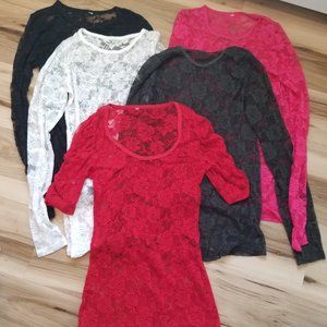 NWOT Flower Lace shirt bundle